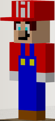 Mario in Minecraft