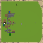 Aldea en un mapa