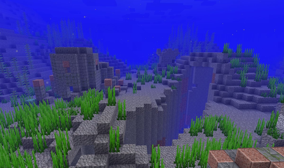 Underwater Ruins | Minecraft Bedrock Wiki | FANDOM powered ...