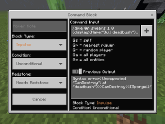 User Blog Jackson00 How Do The Can Break Command Minecraft Pe