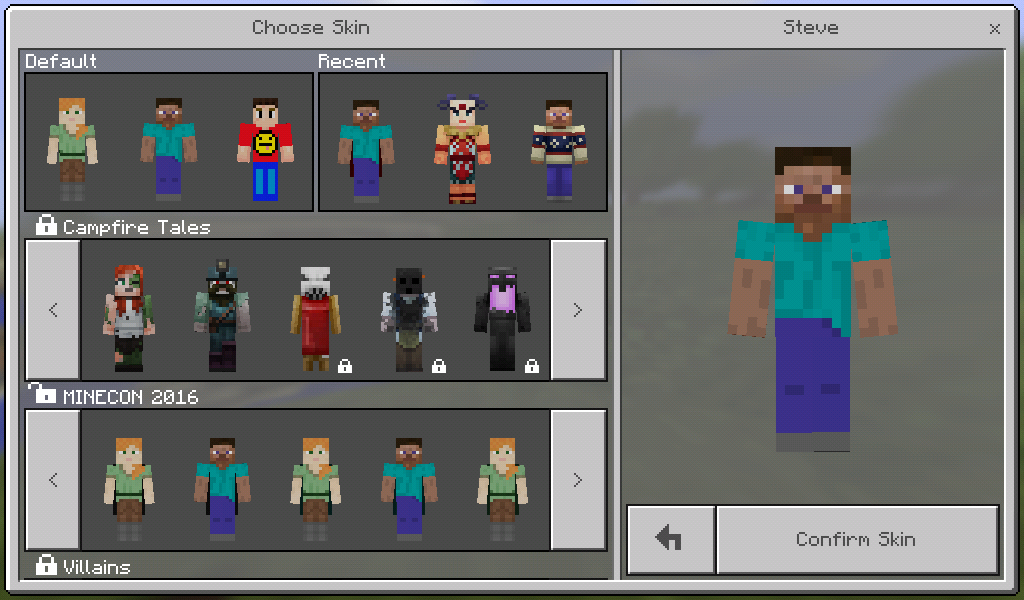 Skins  Minecraft Bedrock Wiki  FANDOM powered by Wikia