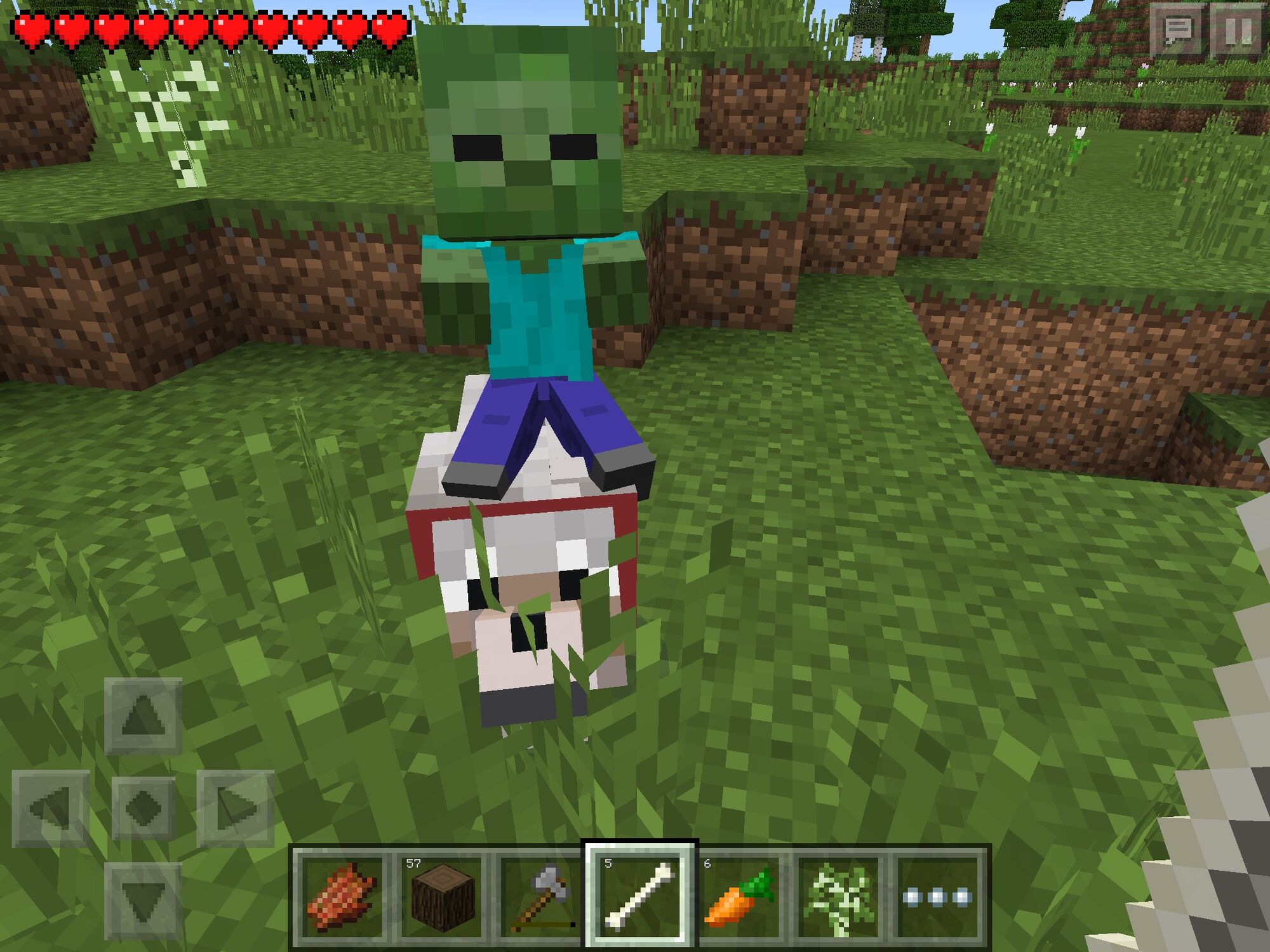 What is the title of this picture ? Image - Wolf jockey..jpg | Minecraft Bedrock Wiki | FANDOM powered by Wikia