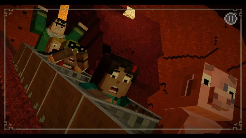 Image Minecart Ride.jpg Minecraft Story Mode Wiki FANDOM powered