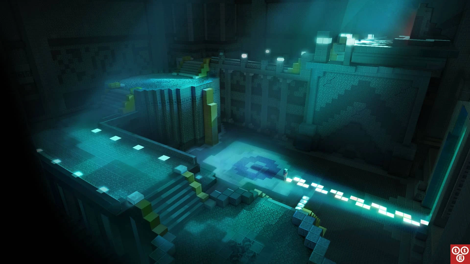 What is the title of this picture ? Image - Minecraft-season-two-concept-art-sea-temple-center.jpg