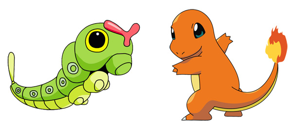 imagem caterpie charmander pokemon jpg wikia miraculous ladybug