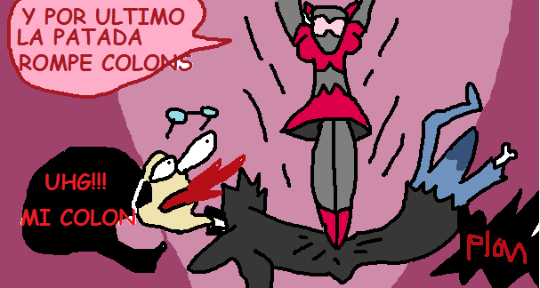 Patada rompe colons
