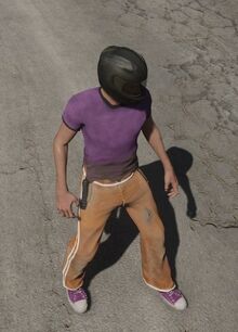 Orange Track Pants
