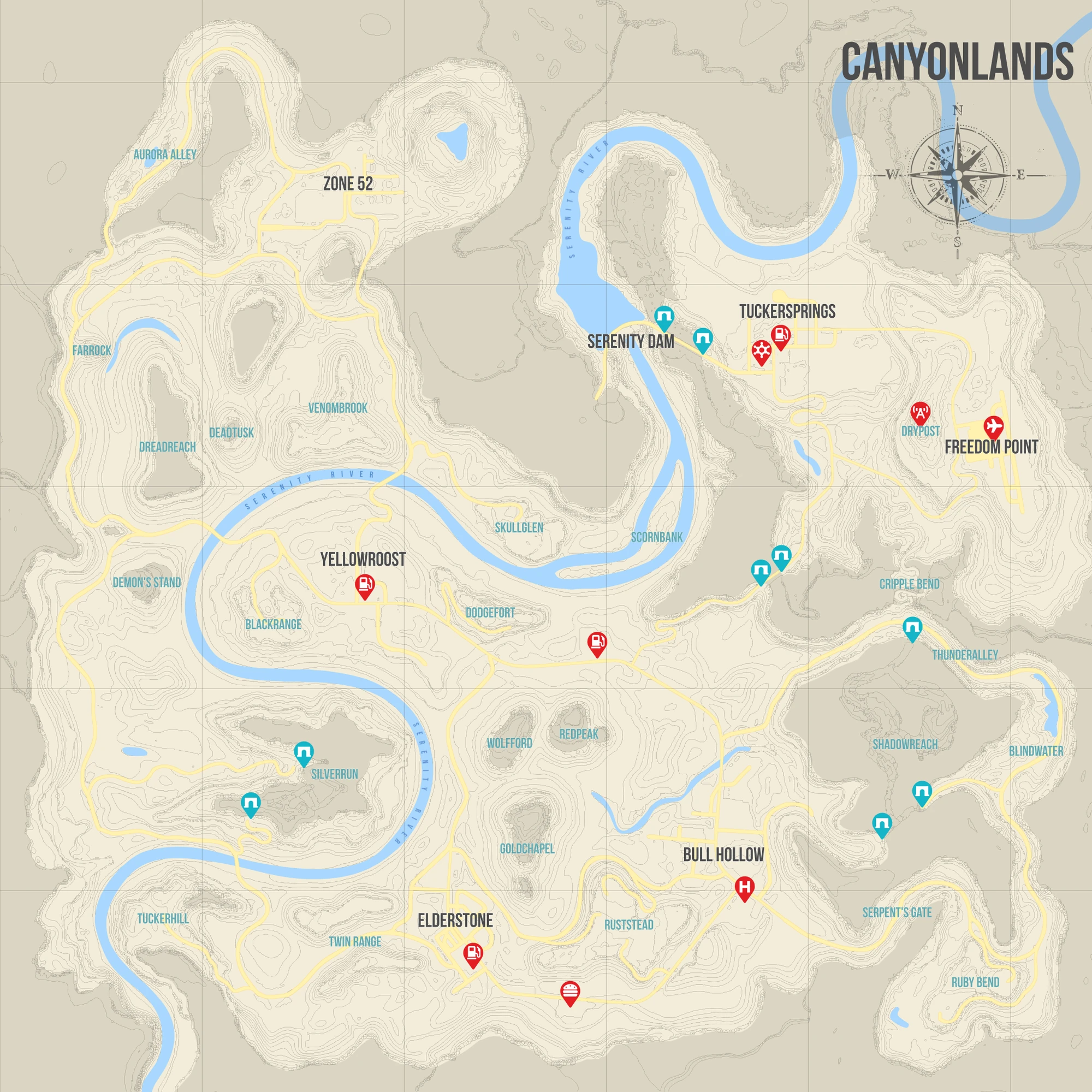 Canyonlands Map | Miscreated Wiki | Fandom