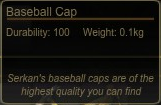 Baseball Cap Tooltip