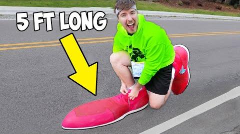 I Ran A Marathon In The World's Largest Shoes | MrBeast Wiki | Fandom