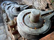 An array of Lingam at Pashupatinath Nepal