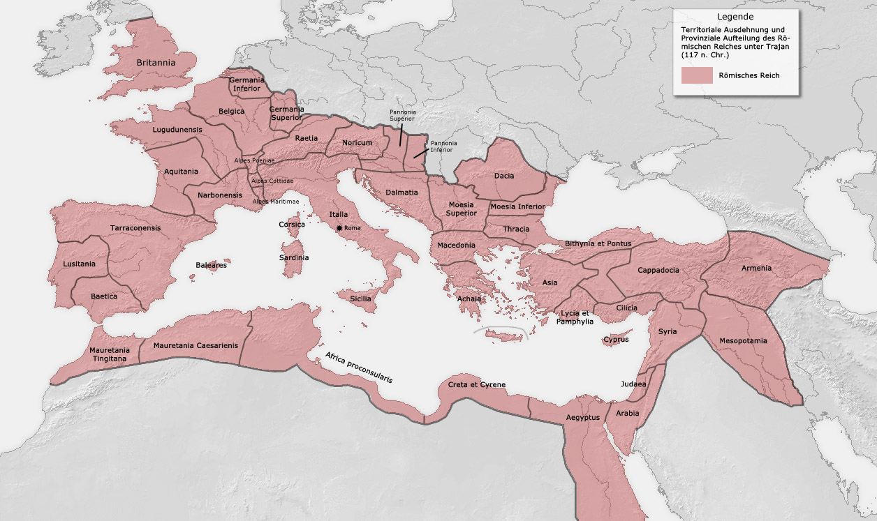Bild - Karte Römisches Reich 117 n.Chr.jpg | Mittelalter Wiki | FANDOM