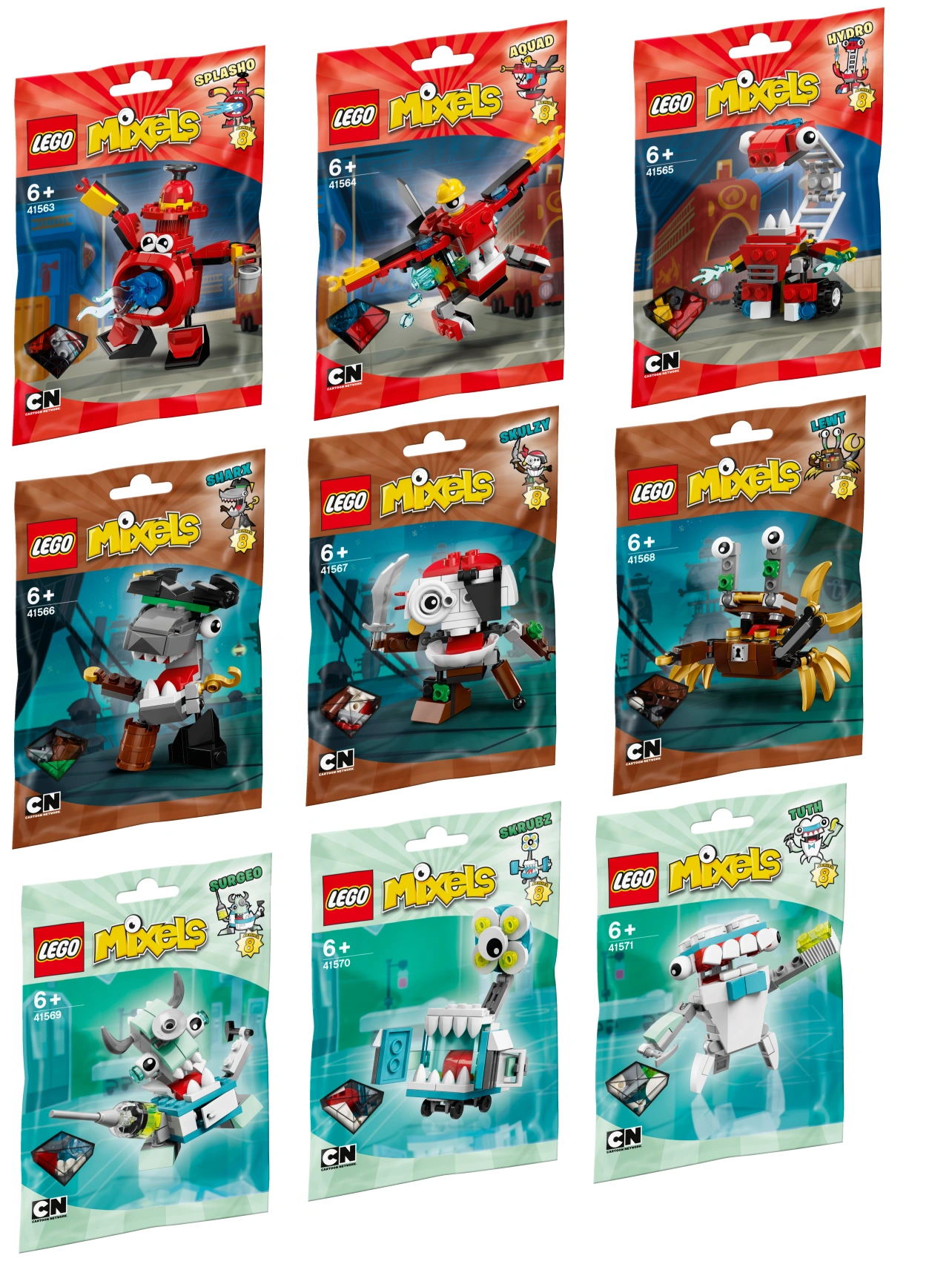 lego mixels all series