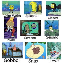 Spongebob Comparison Mixels