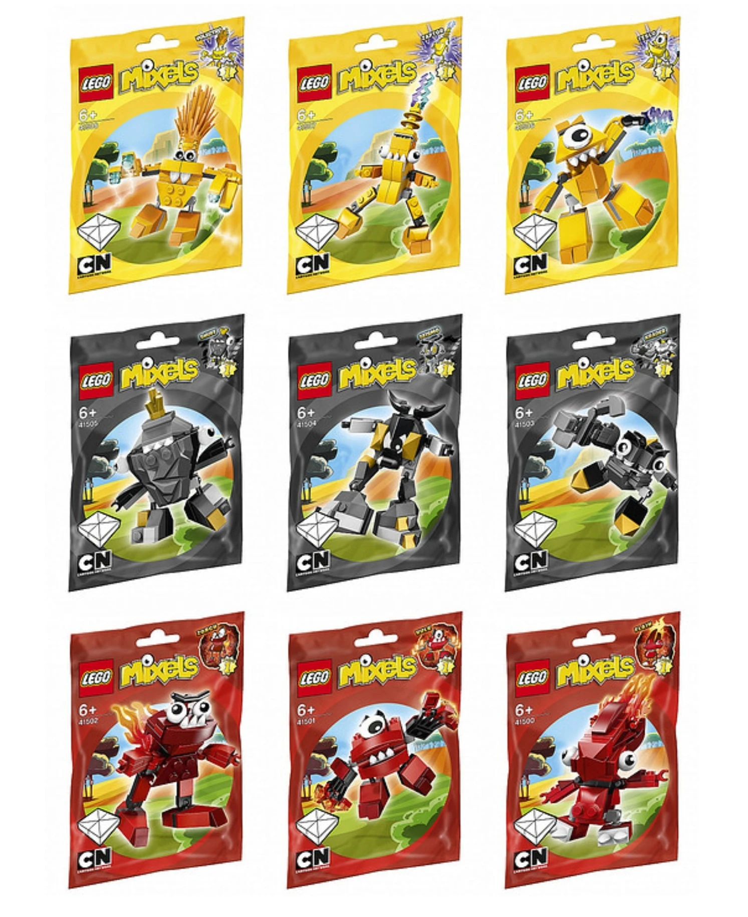 lego mixels all series