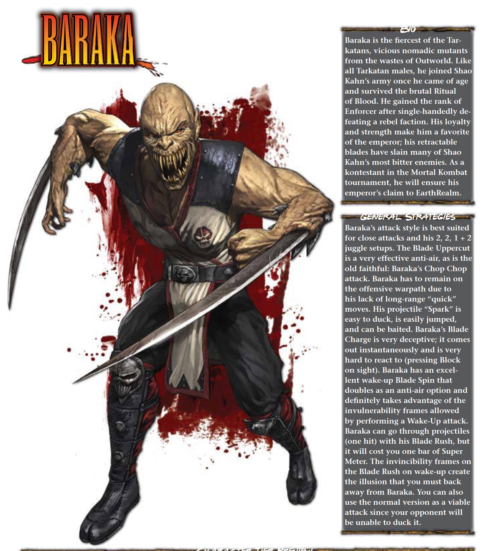 Image Baraka Guide Mortal Kombat Wiki Fandom Powered By Wikia