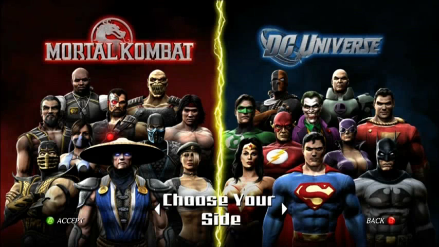 Resultado de imagem para MORTAL KOMBAT VS DC