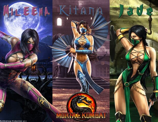 Image Ladies Of Mk9 Mortal Kombat 9 Jade Kitana Mileena Wallpaper 1 Copy Mortal 2448