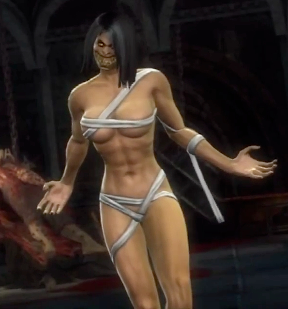 mortal kombat 9 mileena traje de pozo de carne caliente