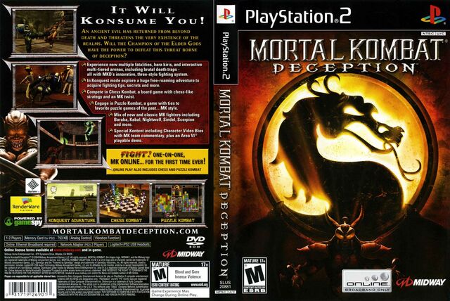 Baixar O Jogo Mortal Kombat Deception Para Ps2