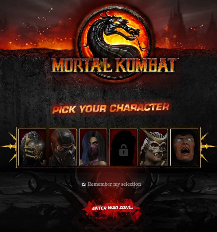 Image Pickyourcharacter.jpg Mortal Kombat Wiki FANDOM powered by