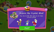 Explore the Crystal Mine! in-game ad