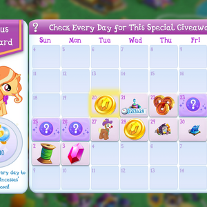 Calendar The My Little Pony Gameloft Wiki Fandom