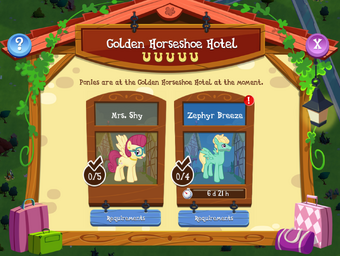 Golden Horseshoe Hotel The My Little Pony Gameloft Wiki Fandom