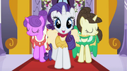 Rarity walking with Charm and Fine Line S2E09