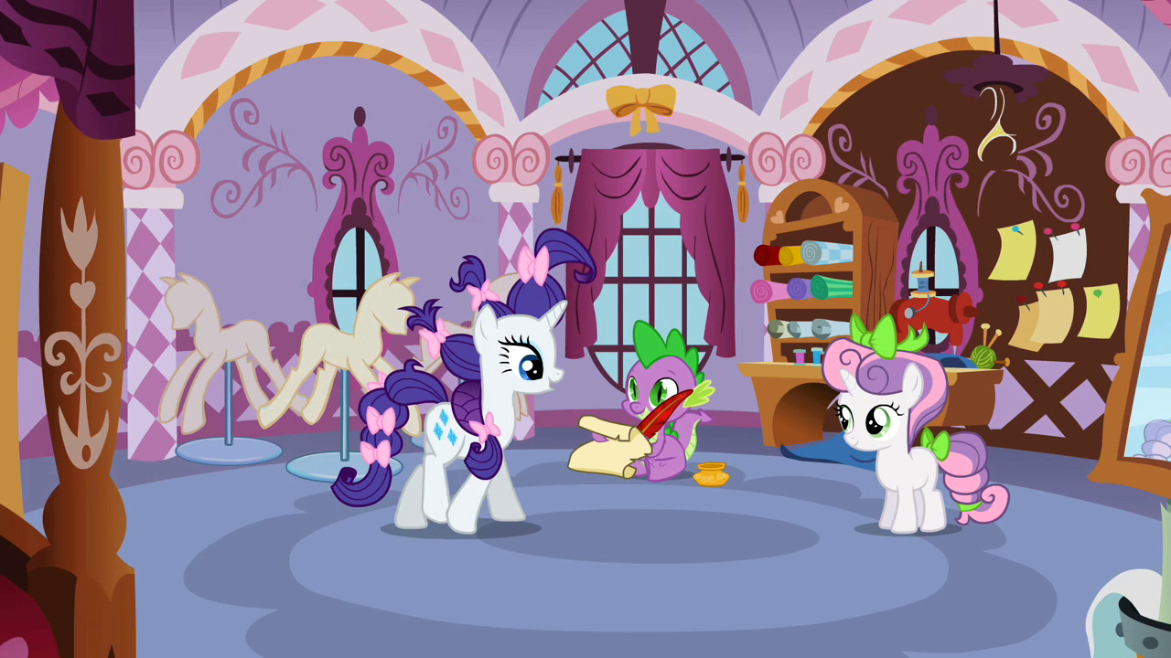 6. Blue Dress and Up Bangs Hair Look on Rarity - wide 4