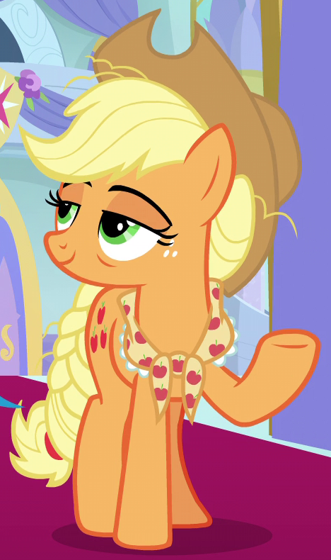 New Girls My Little Pony HAIR CLIPS APPLE JACK Yellow red pair clips