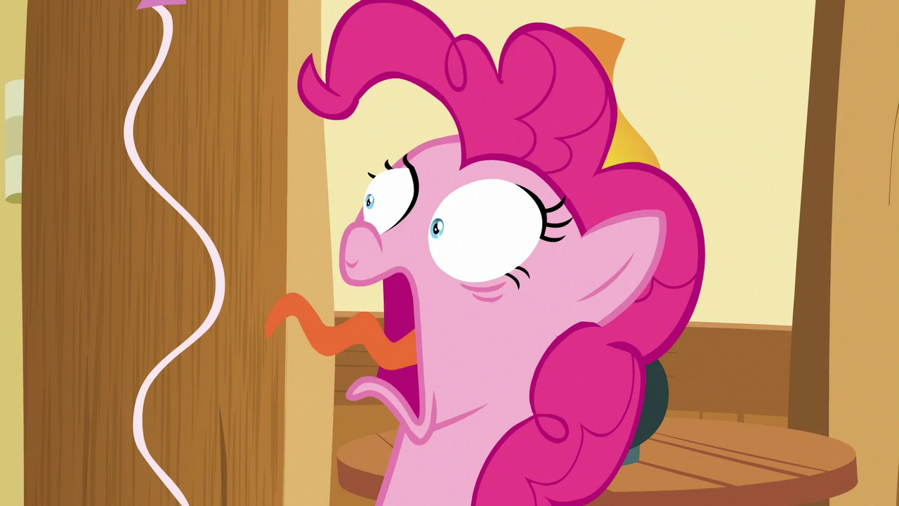 Image Pinkie Pie screaming in fright S6E15.png My Little Pony