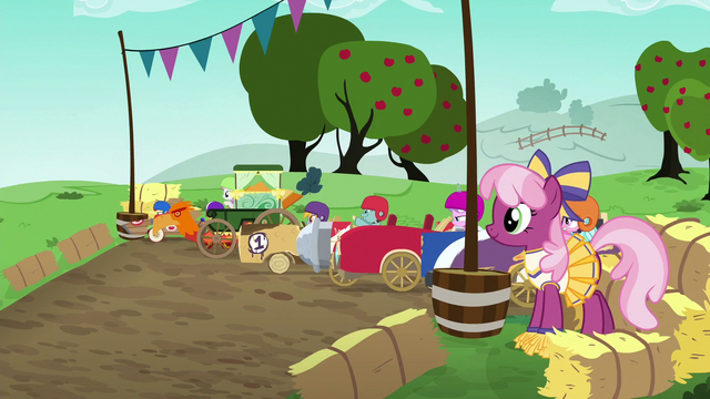 File:Racers line up for the second race S6E14.png