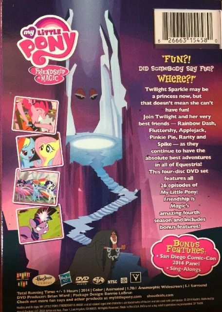 image season 4 dvd back cover png my little pony friendship is my little pony flyers