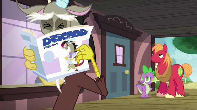 File:Discord praying for Spike and Big Mac to stay away S6E17.png