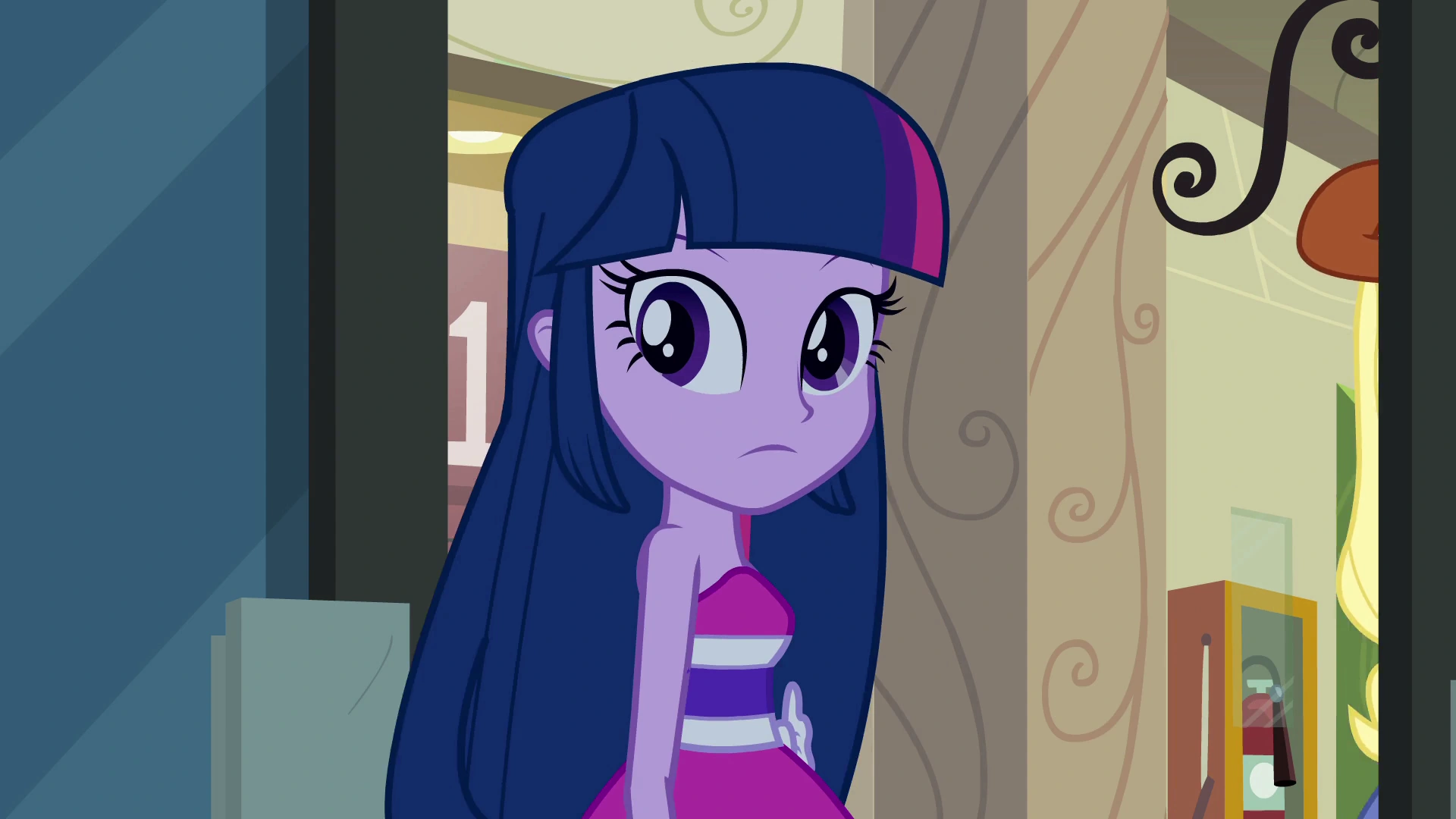 Image - Twilight looking back at Flash Sentry EG.png  My 