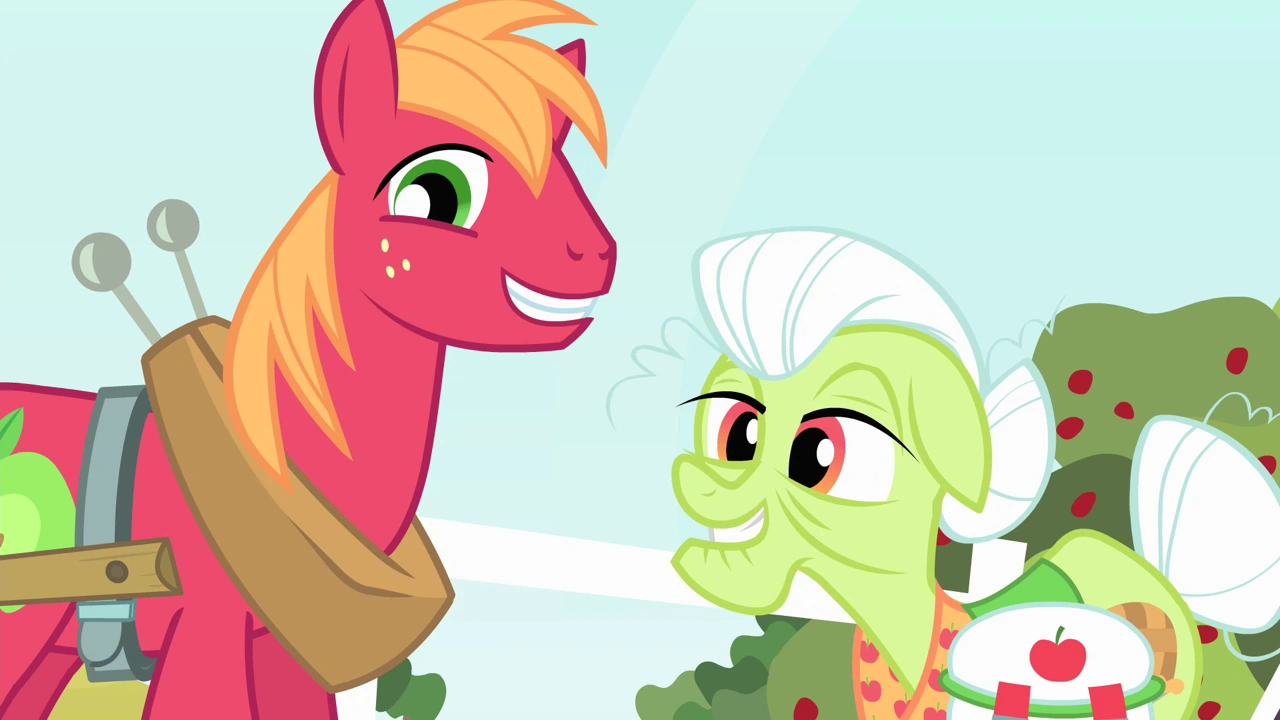 Image Big Mac and Granny Smith nodding heads S4E17.png My Little