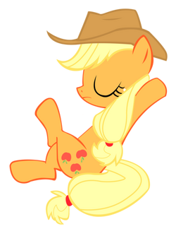 FANMADE Applejack Sit Vector