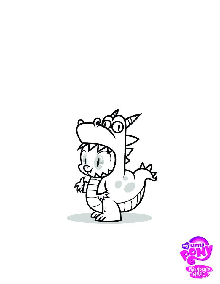 My Little Pony Friendship Is Magic Coloring Pages Spike