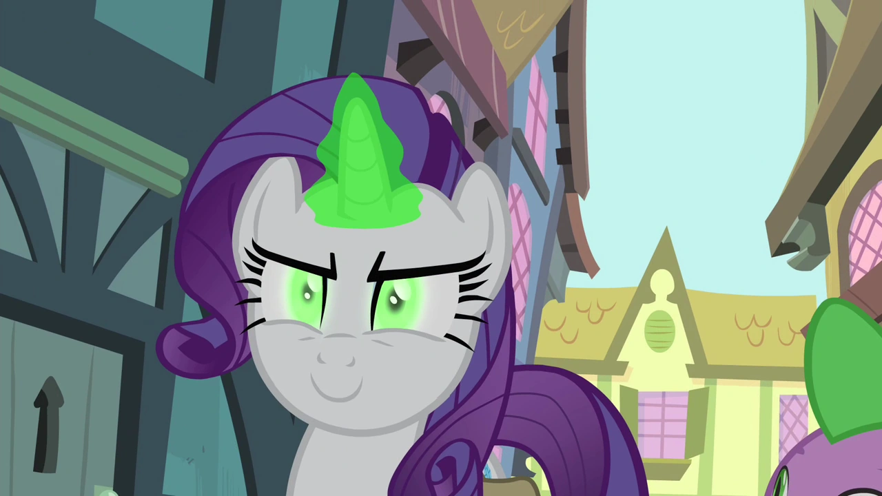 Image Rarity green glowing eyes S4E23.png My Little Pony Friendship