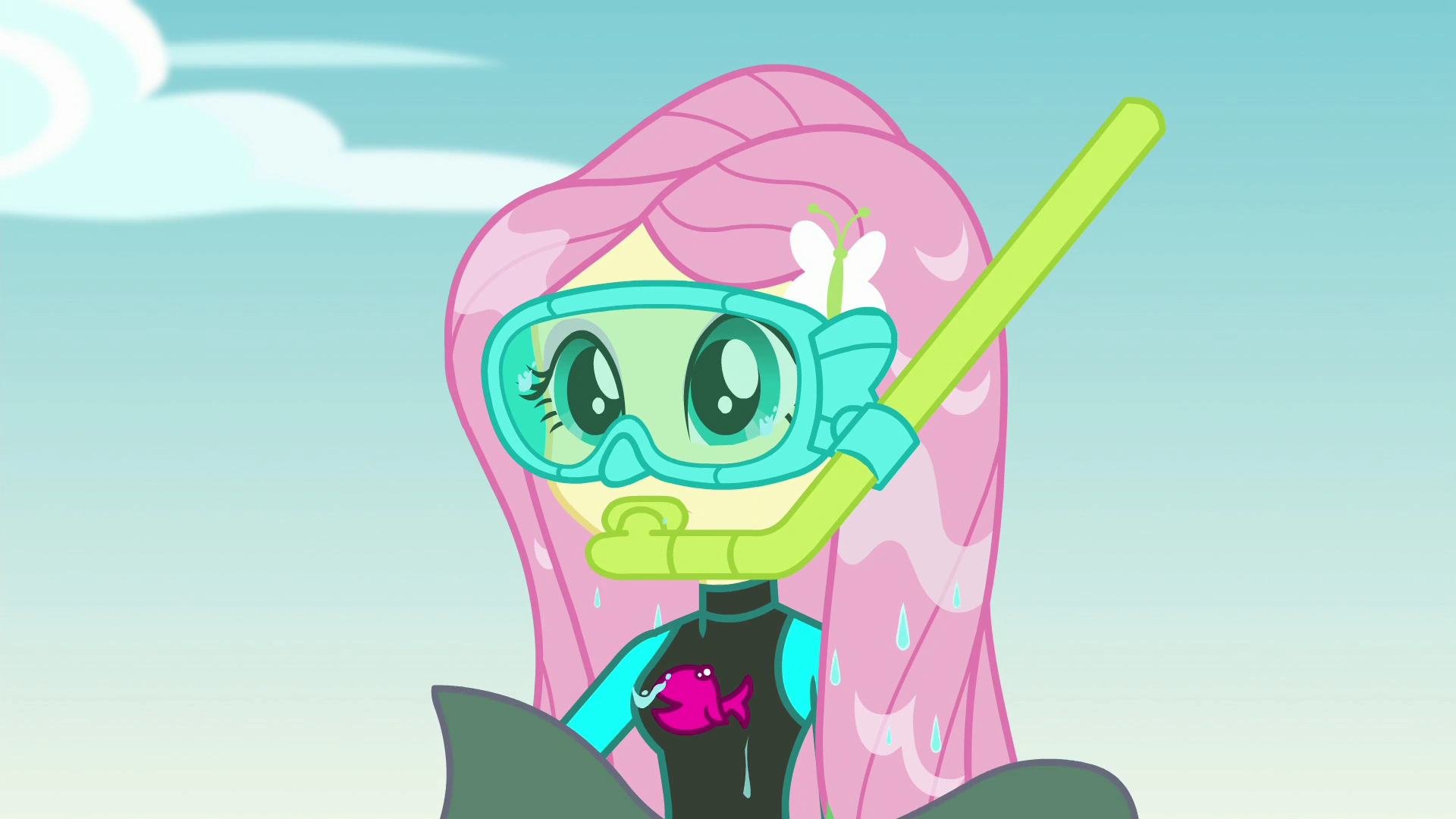 Image Fluttershy wearing a scubadiving suit EGFF.png My Little