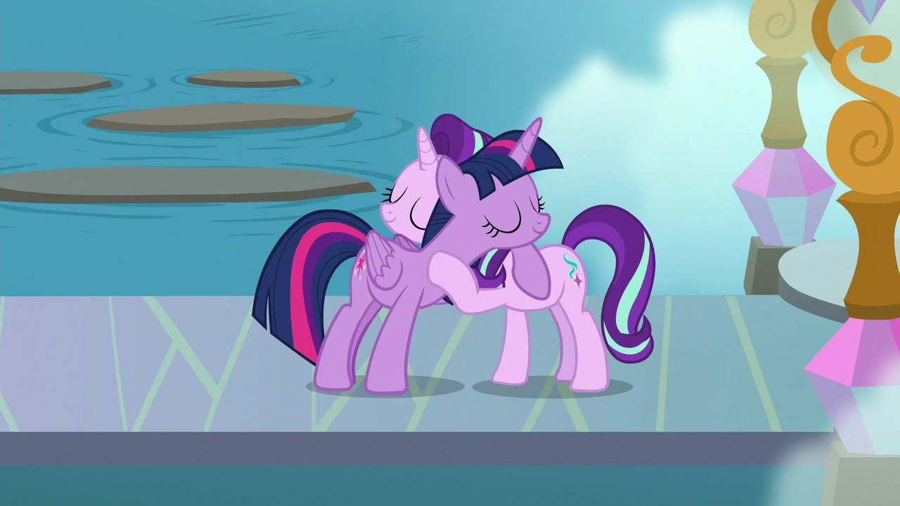Image - Twilight Sparkle hugging Starlight Glimmer S8E2.png | My Little