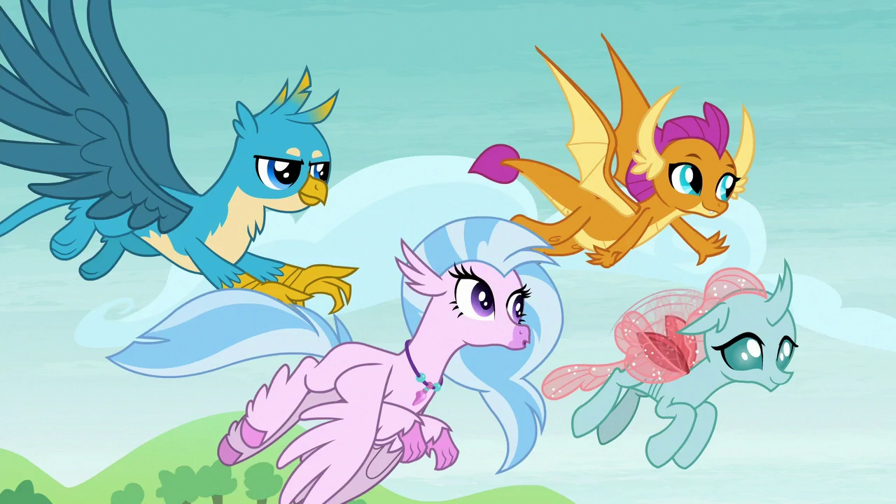 My Little Pony Wiki Gallus Little Ponny X (which is played by her original voice actress, that's cool) i liked the song overall, and everyone's voice was great, but i think silver's stood out the most. my little pony wiki gallus little ponny x