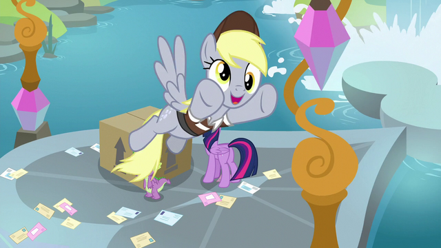 File:Derpy flying off with a smile S9E5.png