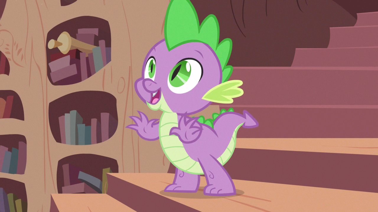 Image - Spike overjoyed S3E13.png | My Little Pony Friendship is Magic ...