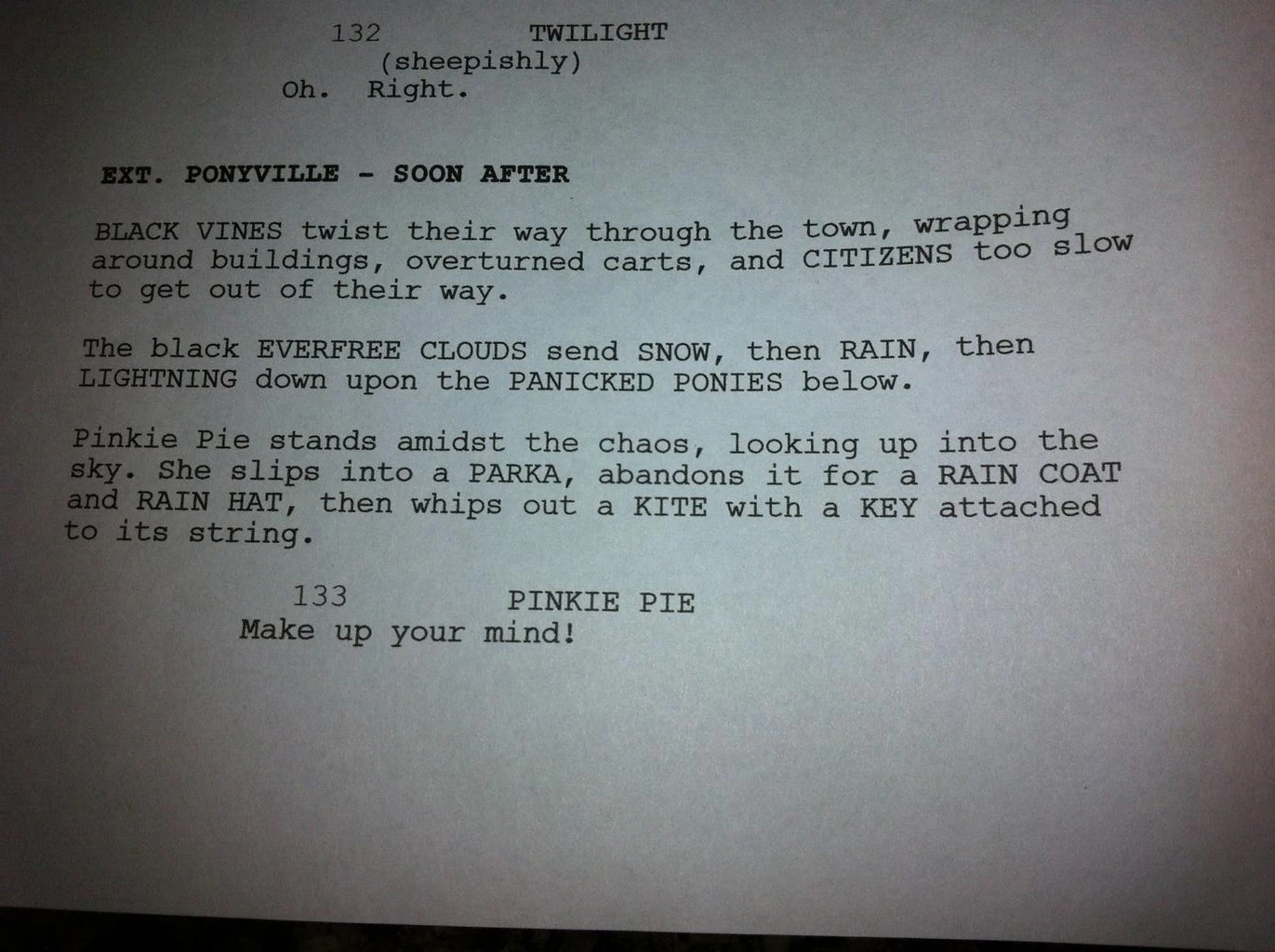 Image - 401 script.jpg | My Little Pony Friendship is Magic Wiki | FANDOM powered by Wikia
