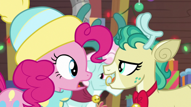 File:Pinkie and Alice "what am I about to ask?" MLPBGE.png