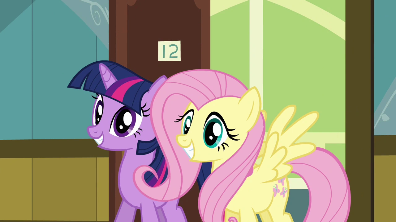 Image - Twilight and Fluttershy come to visit S02E16.png | My Little