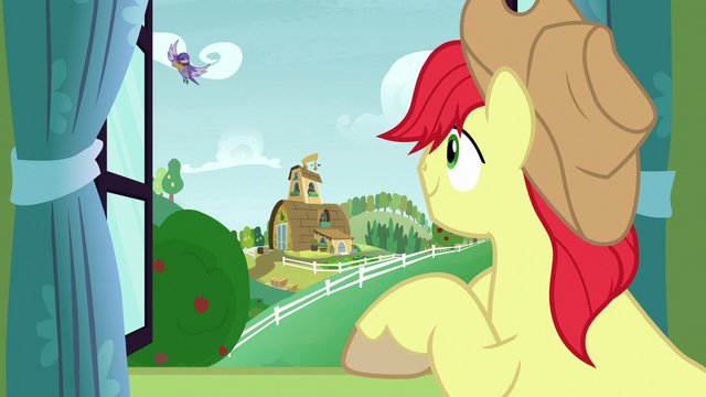File:Bird flying back to Bright Mac's window S7E13.png