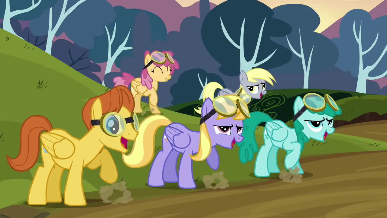 image the pegasi celebrating s2e22 png my little pony friendship